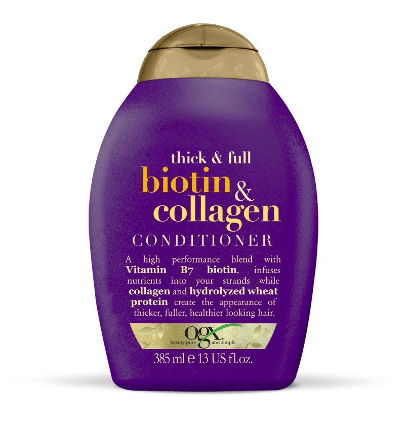 Organix Cosmetix Biotin & Collagen, odżywka z biotyną i kolagenem, 385 ml