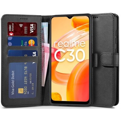 Tech-Protect Etui Air Wallet do Realme C30 Czarny