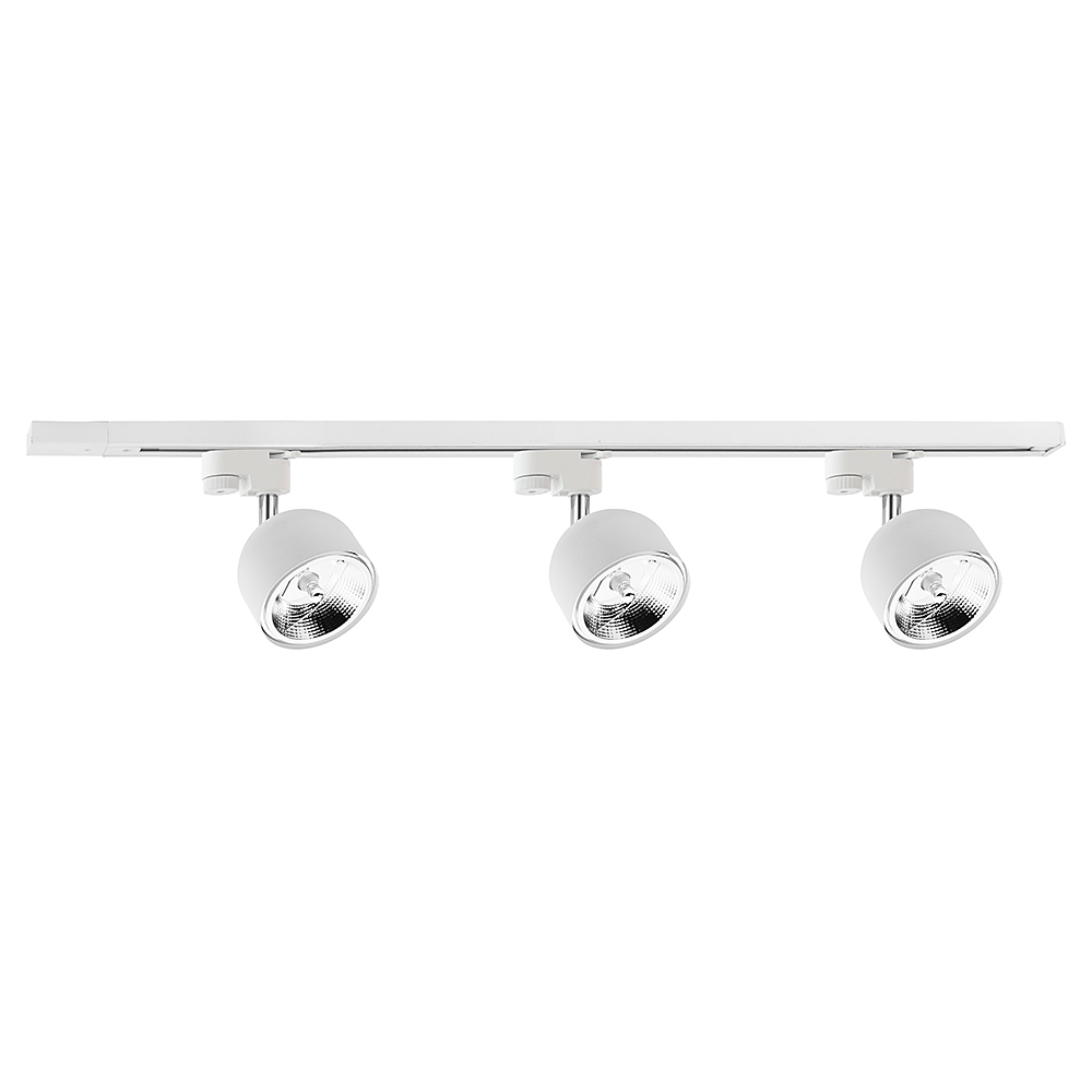 Metrowa listwa z 3 reflektorami 1-fazowa szyna TK 6150 z serii TRACER