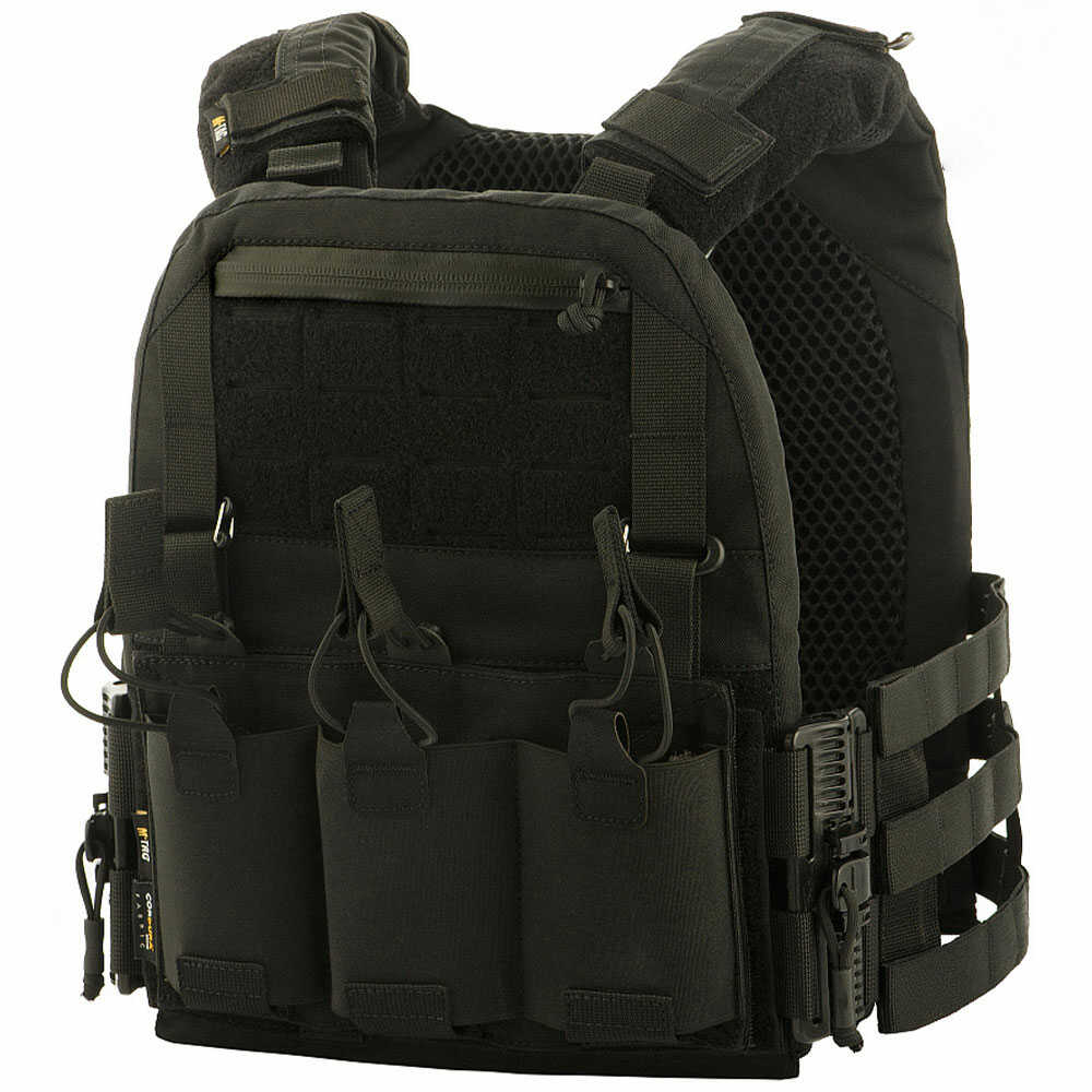 Kamizelka taktyczna typu Plate Carrier M-Tac Cuirass QRS Black - na płyty rozmiar M (10156002)