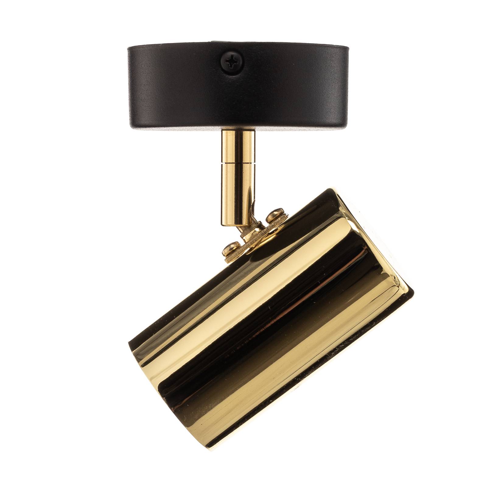 Euluna Spot sufitowy Lund czarny i złoty, 1-punktowy