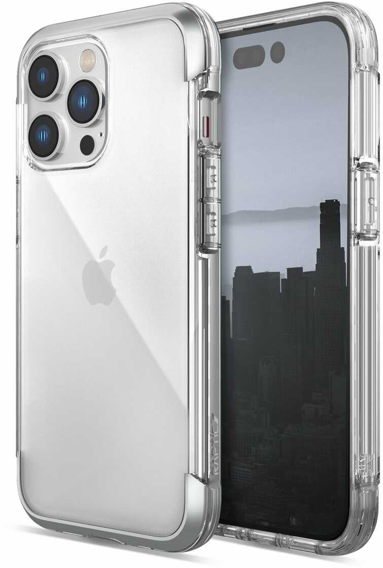 Raptic X-Doria Air Case etui iPhone 14 Pro pancerny pokrowiec srebrny