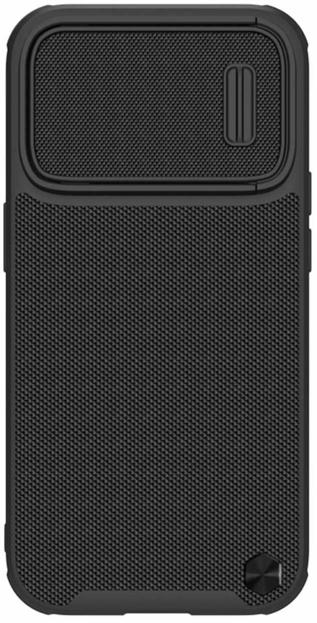 Nillkin Textured S Magnetic Case etui iPhone 14 Pro Max pokrowiec MagSafe z osłoną na aparat czarny