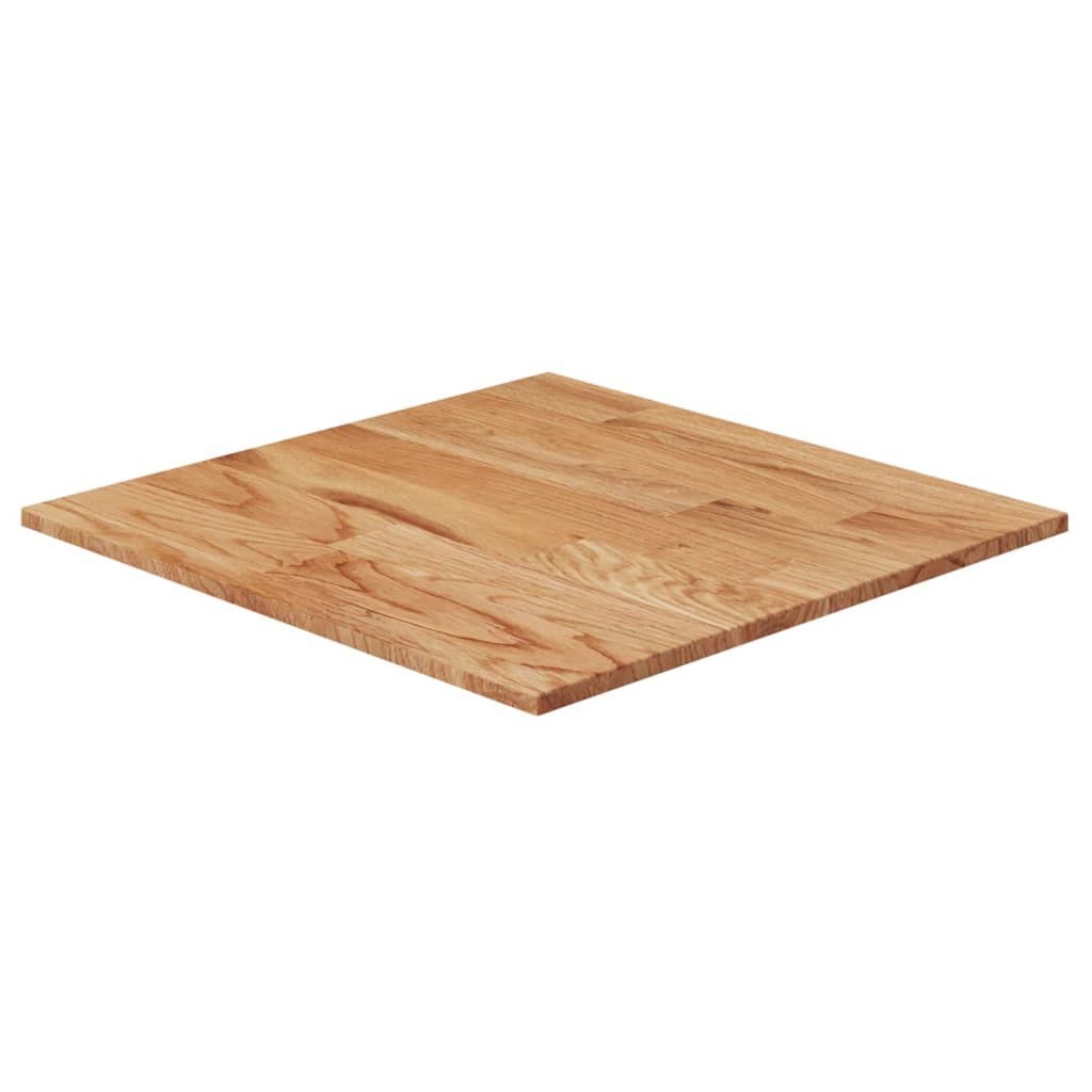 Kwadratowy blat do stolika, jasnobrązowy, 50x50x1,5 cm, dębowy
