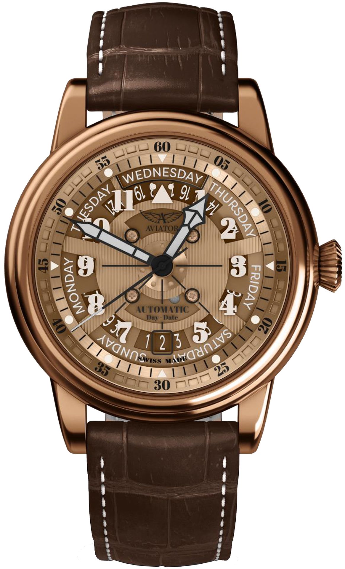 Zegarek Aviator V.3.36.8.290.4 Douglas Day-Date Meca 41