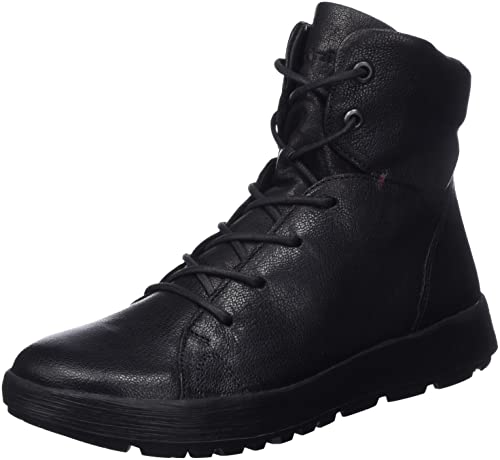 THINK! Damskie COMODA_3-000638 barwione bez chromu żywa wełna kozaki śniegowe, 000 czarny, 36 EU