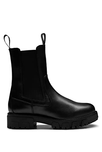 HUGO Damskie sztyblety Axel Ch. Bootie-C Black1, 39 EU