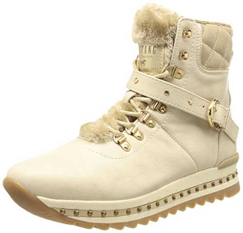 Mustang Damskie sztyblety 1347-504, Ivory, 36 UE