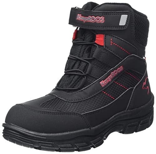 KangaROOS K-Leno Denali RTX buty dziecięce, uniseks, Jet Black Fiery Red, 38 EU