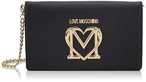 Love Moschino Damska torba na ramię Borsa Pu Nero, czarna, 11 x 19 x 3
