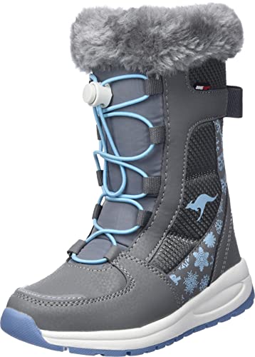 KangaROOS Buty dziecięce uniseks Kp-gastin RTX, Steel Grey Blue Sky, 30 EU
