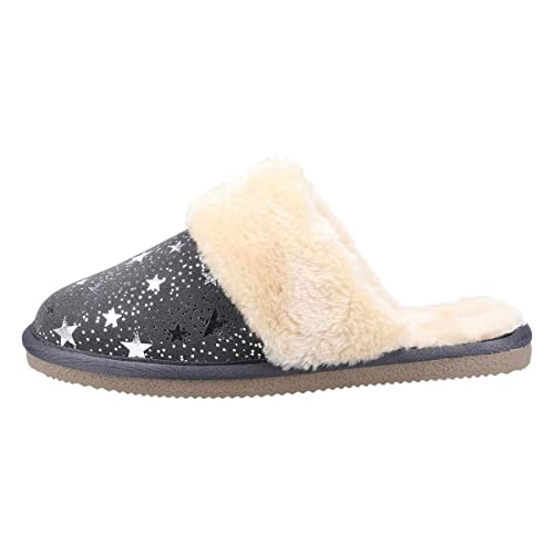 Hush Puppies Damskie kapcie Arianna Star, szare, 4 UK