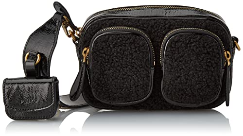 PINKO Damska mini Power Camera Case Shaped torba, Z99q_czarny-Antique Gold, rozmiar uniwersalny