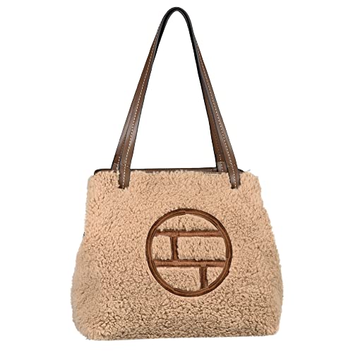 TOM TAILOR Damska torebka Ruby Zip Shopper M, Mixed beżowa