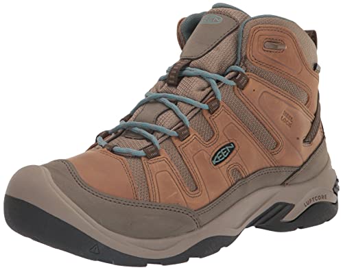 KEEN Damskie buty trekkingowe Circadia Mid, Toasted Coconut North Atlantyk, 40.5 EU