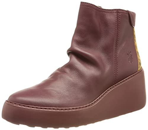 Fly London Damskie botki DABE461FLY Wine/TAN, 3 UK