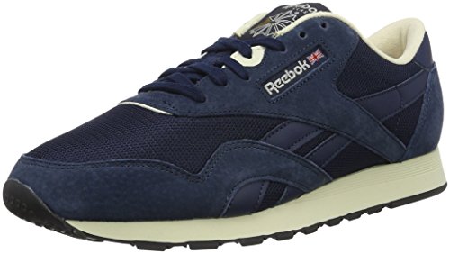 Reebok Męski Classic Nylon P Low-Top, niebieski - Blau Collegiate Navy Pprwht Antique Copper Black - 36 EU