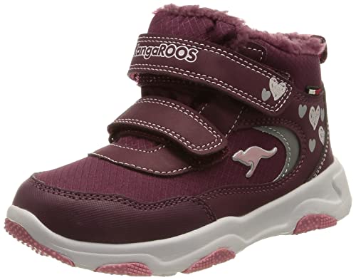 KangaROOS Chłopięce dziewczęce KS-Freezer V RTX kozaki, dk Berry/Dusty Rose, 30 EU