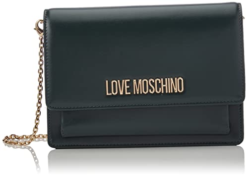 Love Moschino Damska torba na ramię Borsa Pu Verde, zielona, 14 x 52 x 5