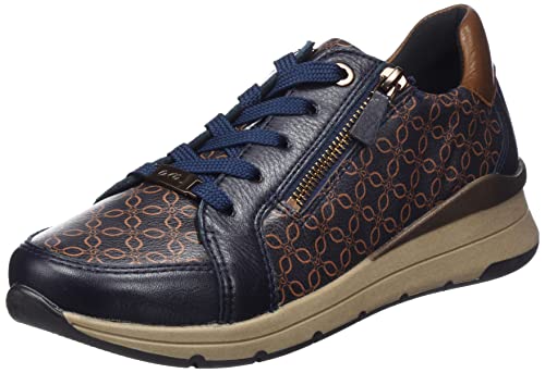 ARA trampki damskie osaka, Nakrętki niebieskie, rowki, 36 EU Weit