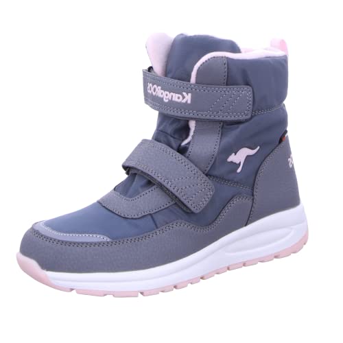 KangaROOS KP-Nala V RTX kozaki, Steel Grey/Frost różowe, 34 EU