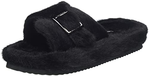 flip*flop Damskie kapcie typu furbuckle, czarne, 42 EU