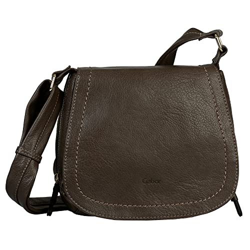Gabor Damska torba Kara Flap Bag M no Zip, ciemnoszarobrązowy.