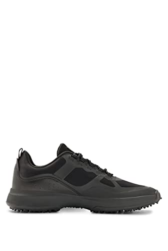 BOSS Męskie trampki Cedric_Runn_lymx, Black5, 44 EU