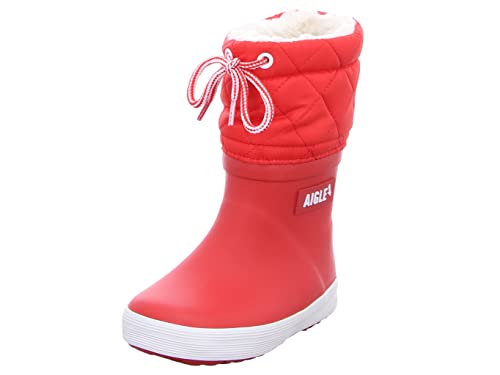 Aigle Chłopięce unisex dzieci Giboulee 2 kalosze gumowe, czerwone/białe, 19 EU