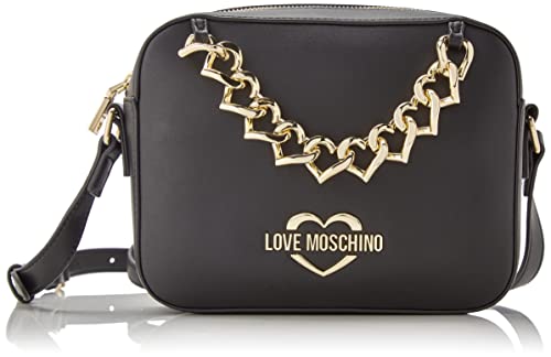 Love Moschino Damska torba na ramię Borsa Pu Nero, czarna, 16 x 52 x 6