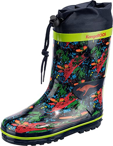 KangaROOS K-Rain kalosze gumowe, granatowe/komiksowe, 24 EU