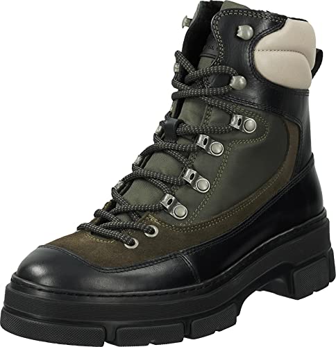 GANT FOOTWEAR Monthike damskie kozaki półdługie, czarne/oliwkowe, 40 UE