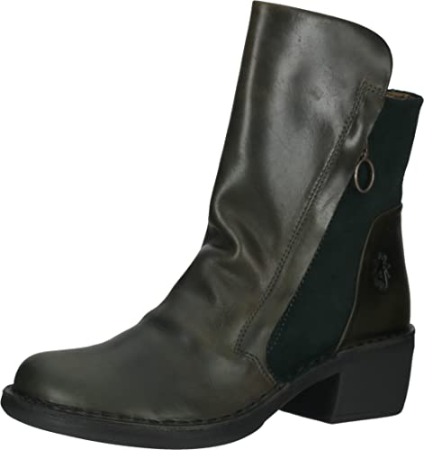 Fly London Damskie botki MELY074FLY Diesel/Green Forest, 5 UK