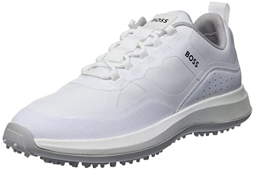 BOSS Męskie trampki Cedric_Runn_lymx, White100, 42 EU