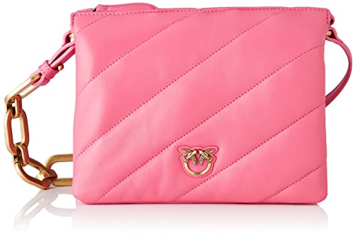 PINKO Damska torba Twins Mini Maxi Quilt 1 Cl She, rozmiar uniwersalny, P01q_fuksja-antyczne złoto, jeden rozmiar