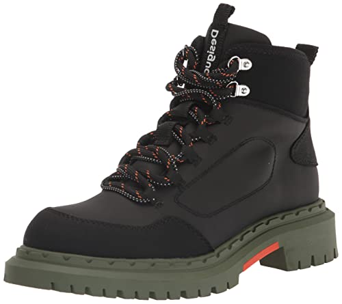 Desigual Damskie buty trekkingowe INCA Hiking Shoe, czarne, 38 EU
