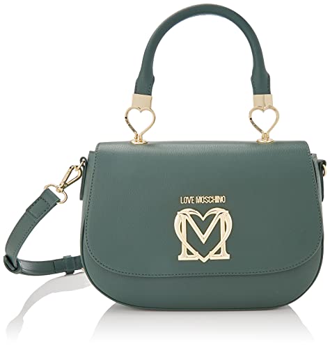 Love Moschino Damska torba na ramię Borsa Pu Bottiglia, zielona, 17 x 26 x 7