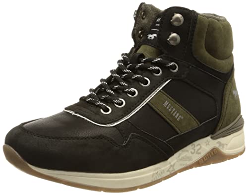 Mustang Męskie buty sznurowane 4183-502, czarne, 41 EU