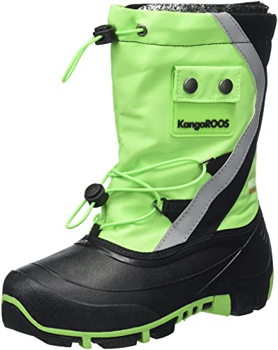 KangaROOS Kanga-Bean Iii buty dziecięce, uniseks, Lime Jet Black, 30 EU