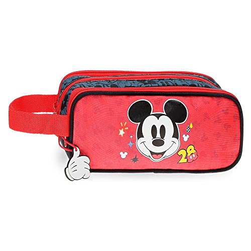 Disney Mickey Get Moving Pokrowiec Trójka Wielobarwny 22x10x9 cms Poliester, Wielobarwny, Potrójne etui