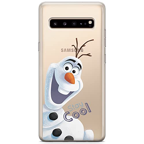ERT GROUP etui na telefon Samsung S10 5G, case oryginalny i oficjalnie licencjonowany przez Disney, wzór Olaf 001, optymalnie dopasowane, plecki z TPU częściowo przeźroczyste