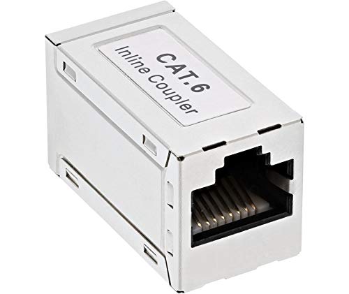 InLine Adapter Cat.6 w pełni ekranowany metalowy 2x RJ45 F F 1 1 69990D
