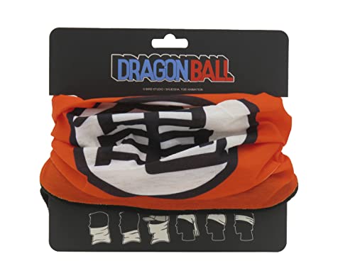 Dragon Ball Szalik rurowy na szyję, wzór Goku, czerwony i czarny, oficjalny produkt (marki CyP)