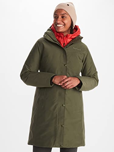 Marmot Kobiety Wm's Chelsea Coat, Ultralekka kurtka puchowa, nieprzemakalna parka puchowa, ciepły płaszcz zimowy, kurtka zimowa, wiatroszczelna kurtka funkcyjna, Nori, L