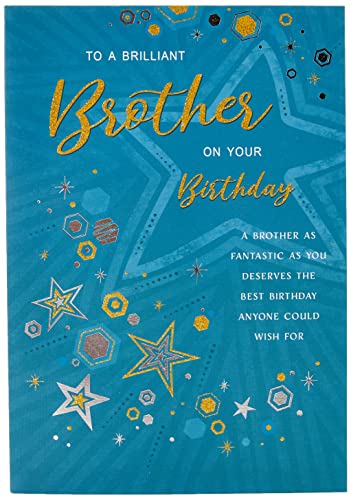 Nowoczesna kartka urodzinowa dla brata – 22,9 x 15,2 cm – Regal Publishing