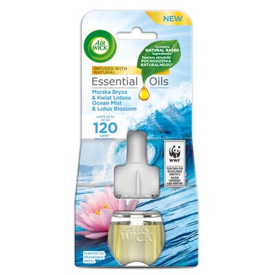 Air Wick Wkład do elektrycznego odświeżacza Morska Bryza i Kwiat Lotosu 19 ml