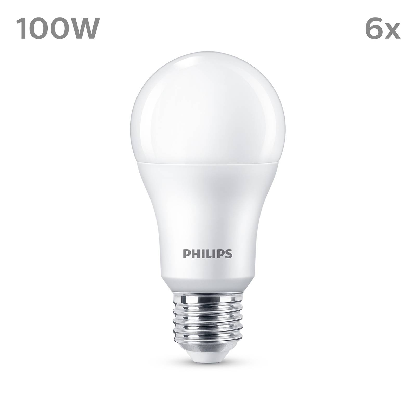 Philips LED E27 13W 1521lm 4 000 K mat 6 szt.