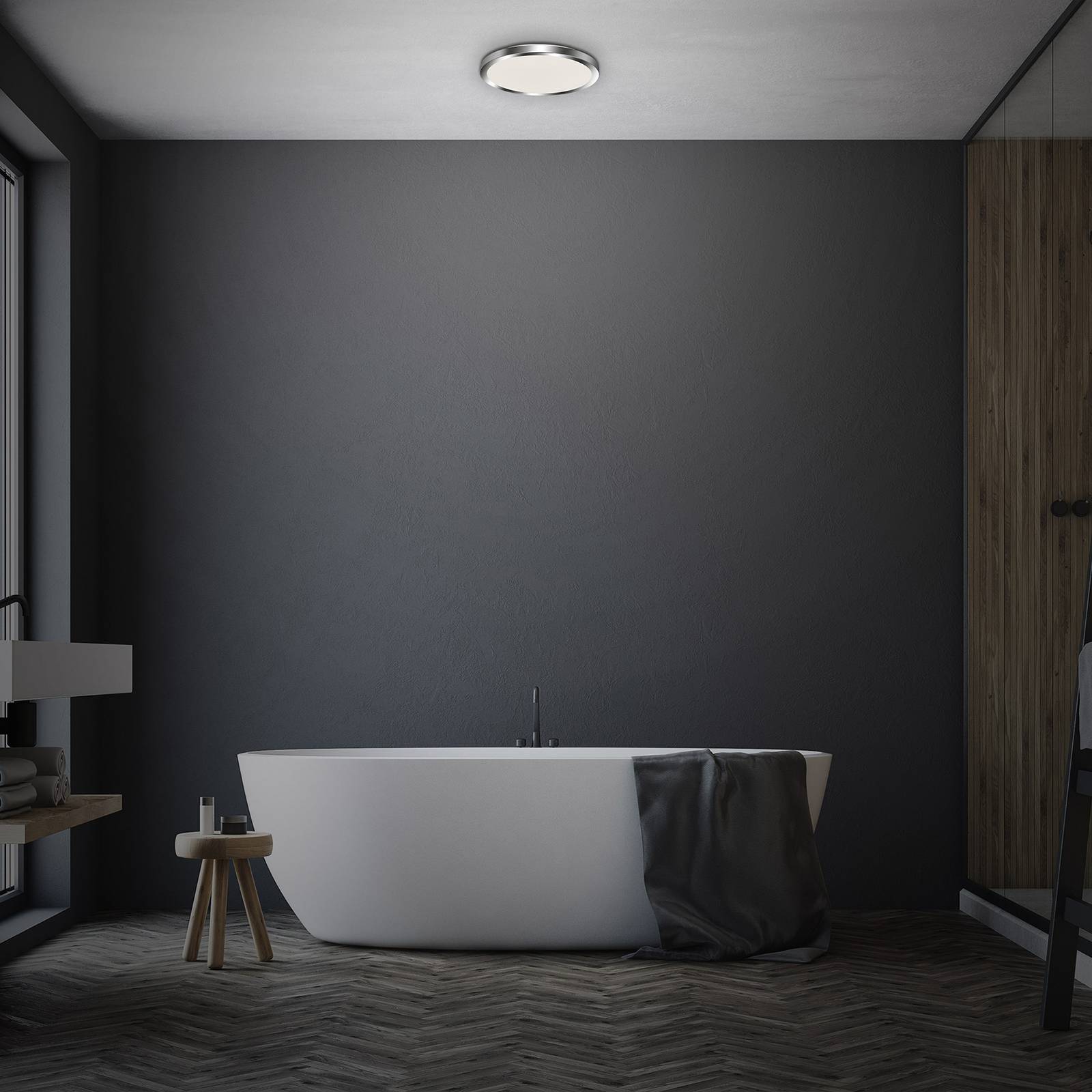 Lampa sufitowa LED Bano Splash IP44 chrom 4 000 K