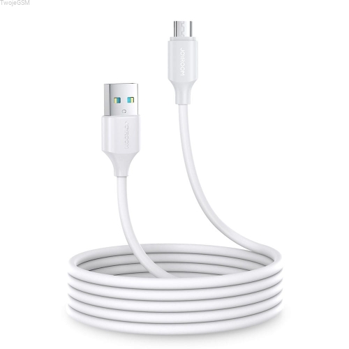 Joyroom kabel USB-A - Micro USB 480Mb/s 2.4A 2m biały S-UM018A9