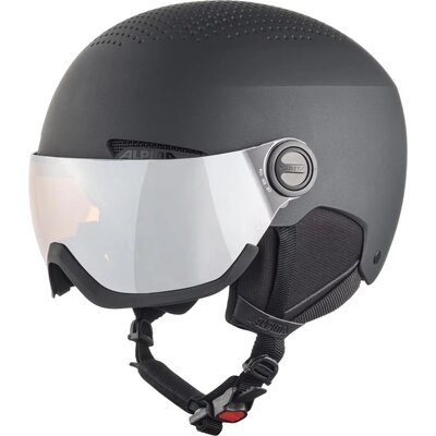 Kask narciarski ALPINA Arber Visor Q Lite (rozmiar 54 - 58) Czarny